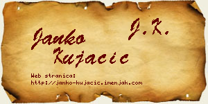 Janko Kujačić vizit kartica